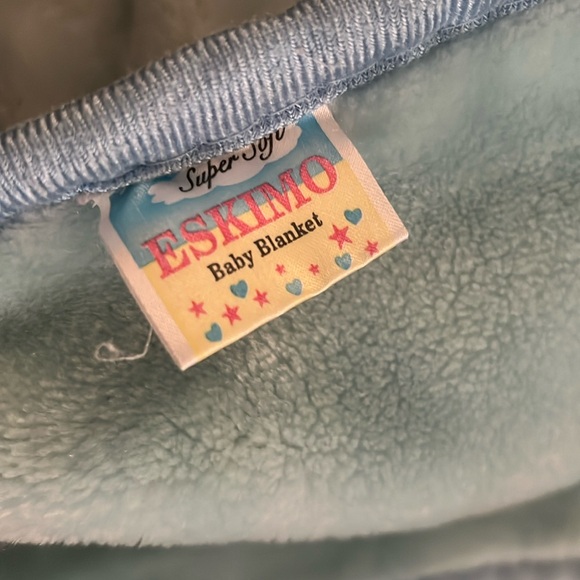 Vintage Eskimo Baby Super Soft Blanket With Precious Girl & the Goose - Picture 2 of 9